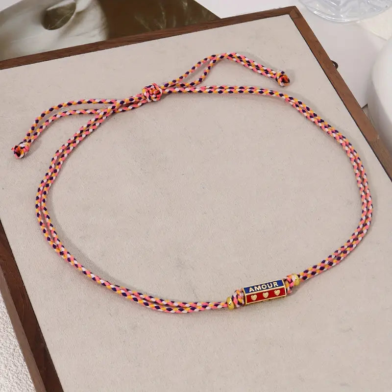 Rope Necklace "Amour"