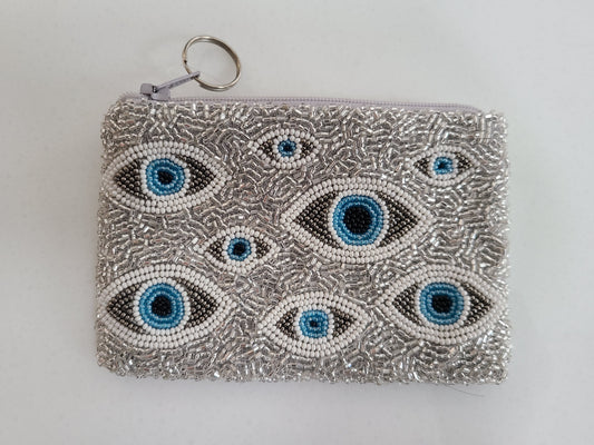 Evil eyes coin purse