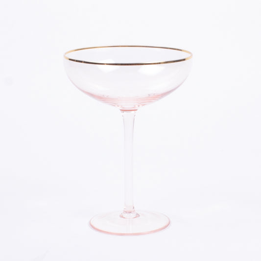 Light Pink Coupe Glass