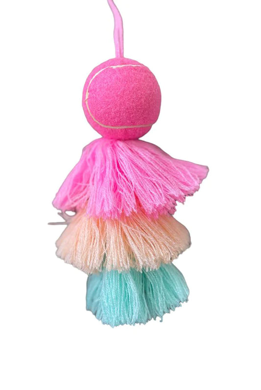 Pink Tennis Ball Pom Pom